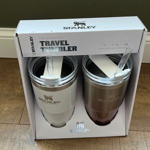 Stanley Target 2-Pack 20oz white and gold tumblers